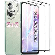 4件/包，適用於 Redmi Note 13 Pro+/14 Pro/14 Pro 4G/14 Pro 5G/14 Pro+/15 4G/15 5G/15 Pro 4G/15 Pro 5G/15 Pro+/14 4G/14 5G/15 Pro/15 Pro+/13C/14C/15C/A5/15/A7 Pro，2片高清鋼化玻璃螢幕保護貼 + 2片高清透明鋼化玻璃鏡頭保護貼，全覆蓋鋼化玻璃螢幕保護貼，含高清邊膠 - 無色 - 查看 26