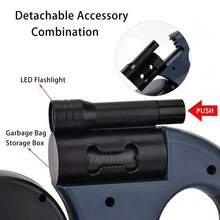360° Tangle-Free Retractable Dual Dog Leash 3M Double Lead For Training Walking Two Dogs - Blue - View 6