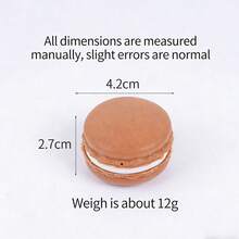 2026 1 Stück Sommer Neuankömmling simulierter Macaron Sandwich Keks Quetschspielzeug - PU weiches simuliertes Brot - Stressabbau Spielzeug - Geburtstagsgeschenk - Ostergeschenk - perfektes Geschenk - Verschiedenfarbig - Übersicht 13