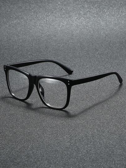 1pc Men Clear Glasses For Office Reading Street Snap Outdoor Casual Activities Daily Life Decoration Modern Simple Style Classic Never Outdated