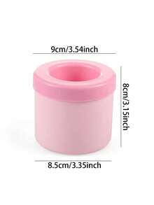 1个带盖硅胶冰格，圆柱形冰模，易脱模挤压式冰杯，可堆叠冰格，硅胶材质，快速冷冻，饮料冰镇，家用吧台工具，适用于节日派对、夏季饮品、成人使用，多功能制冰器 - 彩色 - 查看 13