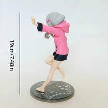 1pc Interactive Game Figure Doll, PVC Anime Figurine, Hoodie Design Decorative Collectible, Suitable For 4 Seasons, Anime Fan Collectible, Birthday/Anime Festival/New Year Creative Decor Gift - Multicolor - View 2