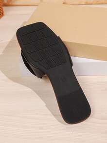 2026 New Matte Bowknot Slide Sandals, Soft Sole Non-Slip Outdoor Wear, Girly Style - Black - View 3