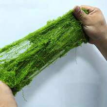 200克大包装人造苔藓 - 天然户外/草坪用途，经久耐用，不褪色，免维护，园艺装饰，适用于DIY景观美化、花盆、屋顶花园、草坪（无需浇水/易于造型） - 彩色 - 查看 5