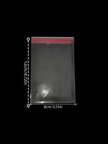 100pcs OPP Self-Adhesive Bags Wholesale, Clothing Shirt Packaging Self-Sealing Transparent Plastic Bags - Multicolor - View 14