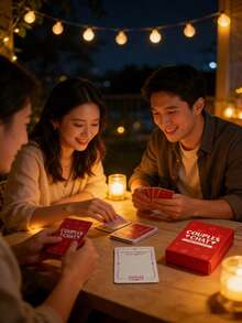 Bộ trò chơi thẻ trò chuyện dành cho cặp đôi, quà tặng hẹn hò ngày Valentine, giúp tăng cường khám phá và thắt chặt kết nối với người yêu, đêm chơi game vui vẻ. - màu đỏ - Xem 6