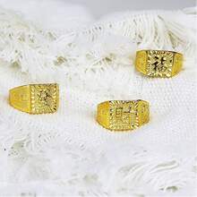 [1/3/8pcs] Cuban Link Bracelet Necklace Ring Set, Street Fashion Jewelry, Includes Fake Gold Chain Bracelet, Symbol Pendant Glasses, Hip Hop Musician Costume Accessories, Exaggerated Punk Bling Bling Costume Glasses Set For Carnival - Multicolor - View 4