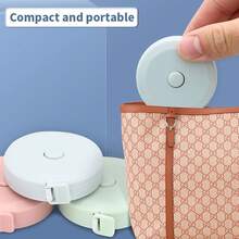 Cute 1M Mini Tape Measure - Portable Soft Ruler For Body & Clothing, 3-Way Measurement Tool For Waistline, Retractable Fabric Measuring Tape, Versatile Small Ruler For Household & Crafts, Professional Flexible Tape Measure For Weight Loss Tracking - Random - View 3