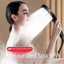 Chuveiro de Alta Pressão com 3 Modos - Chuveiro de Mão Economizador de Água com Jato de Chuva/Massagem/Jato de Força - Fluxo Forte Mesmo para Baixa Pressão de Água - Estilo de Hotel de Luxo para Casa, Apartamento e Trailer - multicolorido - Visão 2