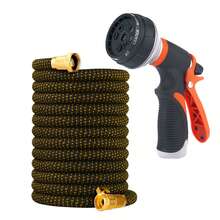 Garden Irrigation Hose Water Pipe Sprinkler Head Function Nozzle Hose, Car Cleaning Spring Pipe, Plastic Hose Cleaning Tool - A - View 9