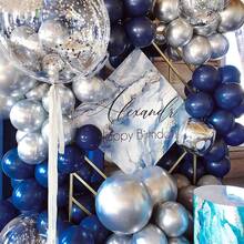50pcs 12 Inch Navy Blue Party Balloons, Suitable For Birthday Party, Graduation Ceremony, Space Theme Wedding And Other Occasions Decoration - Dark Blue - View 5