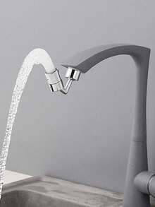 1个多功能可旋转水龙头防溅延长适配器，适用于所有水龙头，厨房小工具 - A - 查看 5