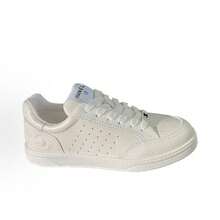 CHANEL Men's Low-Top Calfskin Sneakers, White. - trắng - Xem 2