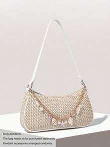 Phụ kiện túi hình sao biển và ngọc trai, thiết kế thời trang và độc đáo, mặt dây chuyền nhẹ nhàng và thanh lịch, móc khóa tinh tế và cá tính, thích hợp cho mua sắm, kỳ nghỉ biển, dạo chơi hàng ngày. - Nhiều màu - Xem 3