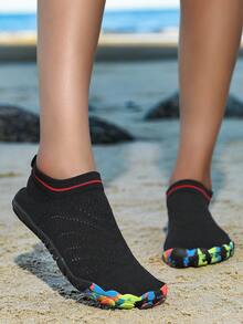 Unisex Water Shoes For Swimming, Beach, Diving, Non-Slip And Scratch-Resistant, Soft Bottom Beach Socks - Black - View 5