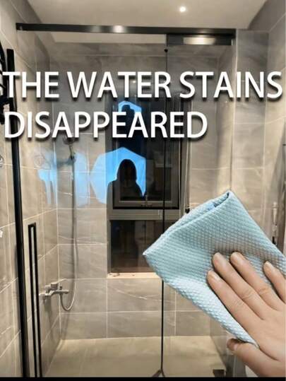 1/3/5片装可重复使用的神奇清洁布，有效清洁厨房、镜子、玻璃、餐具、屏幕和汽车车窗，持久耐用且方便的清洁用品和工具，颜色随机。