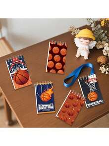 12pcs Football Spiral Notebooks, Student Notebooks, Memo Pads, Spiral Notebooks, Sketchbooks, Memo Books, School Supplies, Student Prizes, Party Notebooks, Back To School Stationery, Christmas Notebooks - Multicolor - View 7