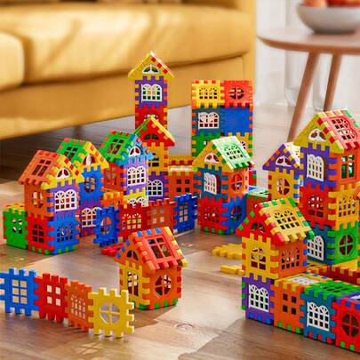 10/70/140 piezas Bloques de construcción cúbicos creativos, juguetes de construcción grandes y coloridos, mejoran la creatividad, el pensamiento lógico y la habilidad manual, regalo perfecto para Navidad, Halloween, Pascua, Acción de Gracias, Año Nuevo, Día de San Valentín, adecuado para recompensas en el aula, fiestas, preescolar y educación familiar