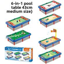 Mini Children's Toy Pool Table, Small Billiard Table, Educational Tabletop Game, Parent-Child Interactive Toy, Develops Thinking And Hands-On Ability - Multicolor - View 13