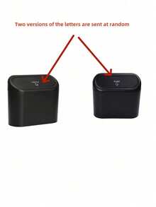 1pc Cute Butterfly Car Trash Can, Butterfly Trash Can Storage Box Black ABS Square Press Trash Can, Waterproof Trash Can. - Butterfly Trash Can - View 8