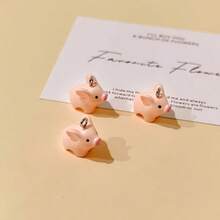 10/20pcs/Pack Kawaii Small Pig Resin Charms Lovely Animal Pet Choker Pendant Accessory DIY Phone Chains Jewelry Make - Multicolor - View 4