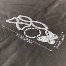 1pc Creative Bowknot Metal Cutting Dies For Scrapbooking And Crafts, DIY Embossing Template, Handmade Card And Gift Card Making Tool - A - View 9