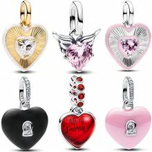 1 Pc Fashion KEY Turtle Beads Dangle Charm Silver Plated Fit Bracelet Necklace DIY Holiday Gift - Multicolor 1 - View 3