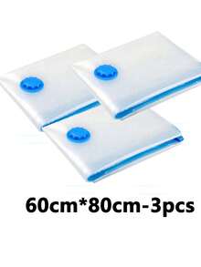 5/3/1 Piezas Bolsas de almacenamiento por compresión al vacío gruesas, bolsas comprimidas impermeables y antihumedad para ropa de cama, viajes, dormitorio, bolsas reutilizables para ahorrar espacio, útiles escolares, decoración del dormitorio, regalo de Navidad - Ver 19
