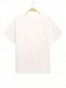 Damsommartoppar, Damkortärmad T-Shirt Med Rund Hals Och Bokstavstryck "Perfectly Imperfect", Avslappnad Sommarbas-T-Shirt I Bomullsblandning, Minimalistisk Topp Med Svartvita Bokstäver, Mjuk Grafisk T-Shirt För Vardagsbruk, Streetwear Och Kontoret, Lösa Och Bekväma Toppar I Vintagestil. - White - View 4