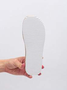 跨境大码仿亚麻绳编织平底凉鞋，舒适轻便的套脚拖鞋，休闲度假沙滩拖鞋，米色，百搭女鞋，尺码 35-45 - 米色 - 查看 7