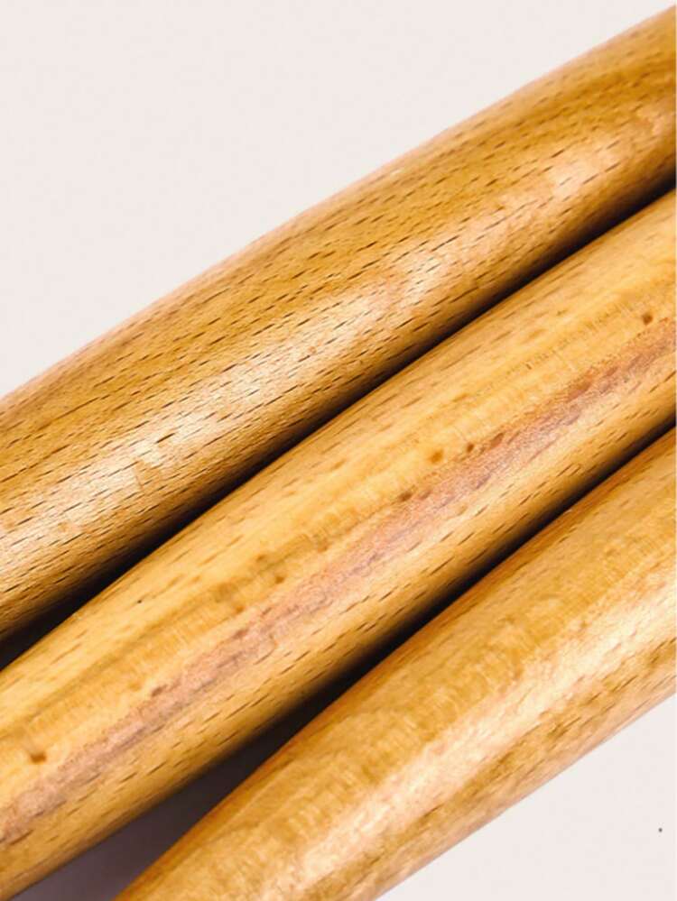 1个米色木制擀面杖，多功能烘焙、饺子和面条制作擀面杖 - 卡其色 - 查看 6