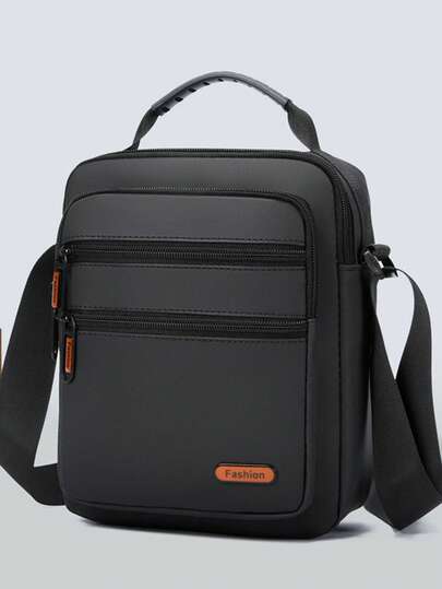 1pc Men's Shoulder Bag, New Functional Street Style Messenger Bag, Business Casual Handbag