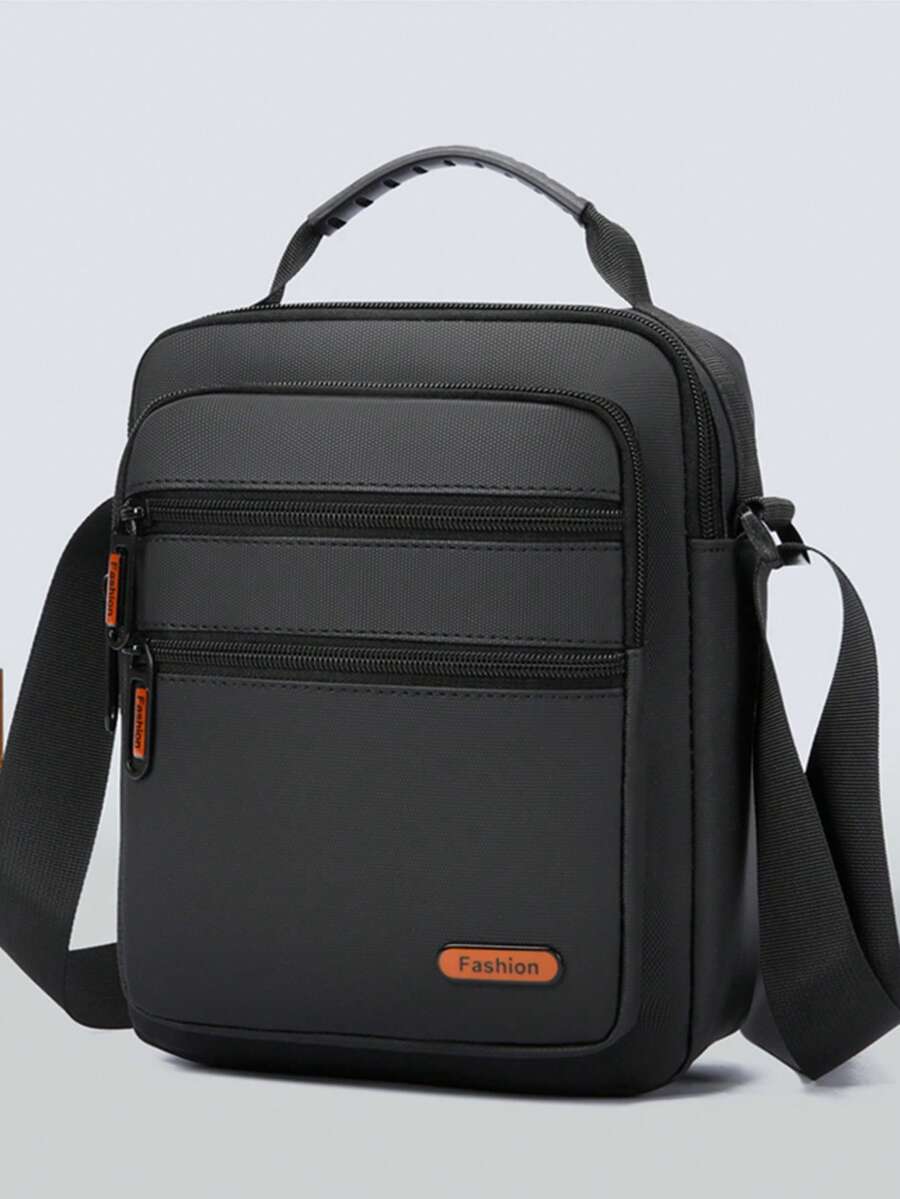 1个男士单肩包，新款实用街头风斜挎包，商务休闲手提包