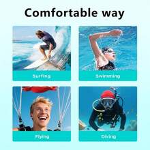 1 Pair Reusable Soft Silicone Ear Plugs For Adults, Suitable For Swimming, Surfing And Water Sports, Comfortable Fit For Teenagers And Adults 14+ Years Old - Multicolor - View 5