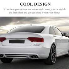 Car Bad  Edition Emblem 3D Raised Funny Bad  Edition Metal Sticker Fender Badge Decal Self-Adhesive Bad  Tailgate Hood Auto Body Decor Exterior Car Accessories SilverandBlack - 銀黑 - 查看 5