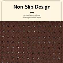 1pc Thick Aluminum Foil Insulation Pet Mat, Soft Warm Aluminum Foil Dog Bed Mat, Outer Plush Warm Layer, Inner Aluminum Foil Paper Insulation, Washable Non-Slip Insulated Cat/Dog Pad - Grey - View 8