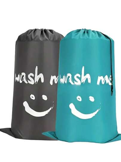 Extra-Large Capacity (61cm*91cm) Multi-Functional Travel And Home Laundry Bag With Drawstring. Durable And Suitable For Laundry, Storage, Shopping, Moving, And More. Easy To Assemble, It's An Essential Travel Item. Available In Multiple Colors With Clear Patterns. Features A Drawstring Closure And Is Made Of Tear-Resistant, High-Quality Polyester Fabric. Foldable, It's Suitable For Travel, Dormitories, And Home Use, Serving As A Laundry Bag Or Storage Bag.