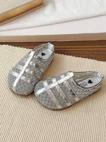 New Baby Shoes, Summer Children's Shoes, Boys' Toddler Walking Shoes, Autumn Breathable Soft Sole Casual Shoes For Boys - Silver - View 5