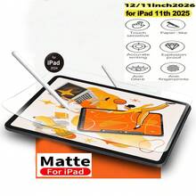 1pc High Definition, High Transparency, Anti-Scratch, Anti-Drop, Full Screen Coverage, Strong Anti-Fingerprint, Sensitive Touch, PET Film, Screen Protector Soft Film, Drawing Film, Anti-Glare, Compatible With (Air4/5/6/7) 10th Gen, 11 A16 (2025), Air 11-Inch (2026), 12 11-Inch (2026) - Clear - View 3