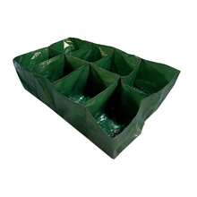 1pc Compartment Garden Planting Bag, Grid Planting Bag, Combination Planting Bag, Convenient Plant Planting Divider Bag - Dark Green - View 1