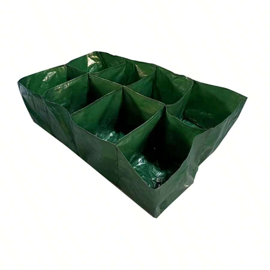 1pc Compartment Garden Planting Bag, Grid Planting Bag, Combination Planting Bag, Convenient Plant Planting Divider Bag - Dark Green - View 1