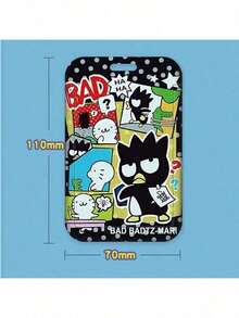 SANRIO 两件套【卡套+挂绳】，挂绳证件套 - ABS材质，防丢挂绳带保护套 - 可爱卡通设计，男女通用，可轻松拉伸，适用于工作、通勤、餐卡、学生证等场合。 - 多色 - 查看 3
