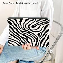 1 Peça Capa Protetora de Tablet com Padrão de Onda Assimétrico Preto e Branco, com Slot para Caneta, Compatível com Honor Pad 8/9/10, Honor GT 11.5 polegadas/X7/X8A/X9/X8Pro/X9Pro/V9/V8 Pro, MatePad SE 11 polegadas/MatePad 11 polegadas/11.5 polegadas, MatePad Pro, Apple 10ª Geração/ 11 2025(A16), A9/A9+/A11/S11/S10 FE+, Função de Dormir/Despertar Automática, Adequado para Volta às Aulas, Dia dos Namorados, Presentes de Feriado - Multicolorido - Visão 4