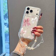 一套蝴蝶手链+蝴蝶结抱枕手机壳，适合作为情侣、女友、女儿、青少年的生日和圣诞礼物，兼容三星机型 - 無色 - 查看 2