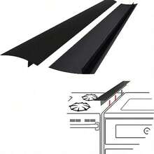 3 pièces/2 pièces Joint d'étanchéité en silicone pour four - Remplisseur de fente de four résistant à la chaleur, scelle la surface du four et le plan de travail, protège-éclaboussures et collecteur de miettes facile à nettoyer, fournitures de cuisine, facile à nettoyer, convient pour un cadeau de fête des mères, desserts faits maison, cuisine - Voir 2