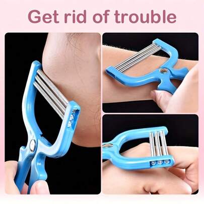 3 High-Quality Facial Hair Removal Products For Women - Removes Unwanted Hair From The Upper Lip, Chin, Face, And Neck - Makeup Tool Accessories