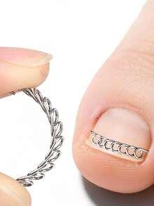 10/20/30/40/50pcs Stainless Steel Multi-Style Ingrown Toenail Correction Tools, Painless Improvement For Ingrown Toenails, Suitable For Various Foot Care - Multicolor - View 4