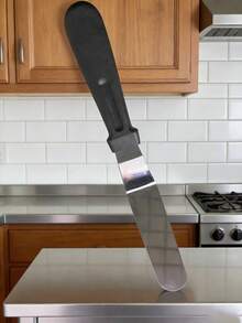 3pcs Stainless Steel Cake Spatula Set, 6/8/10 Inch Durable Icing Smoother For Home Kitchen & School Use - Multicolor - View 14