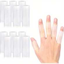 5个/10个/20个装硅胶指套，凝胶指套，带衬垫指套，橡胶指套 - A - 查看 1