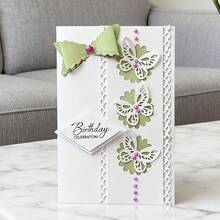 1pc Creative Bowknot Metal Cutting Dies For Scrapbooking And Crafts, DIY Embossing Template, Handmade Card And Gift Card Making Tool - A - View 2